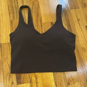 brown size 4 lululemon align tank